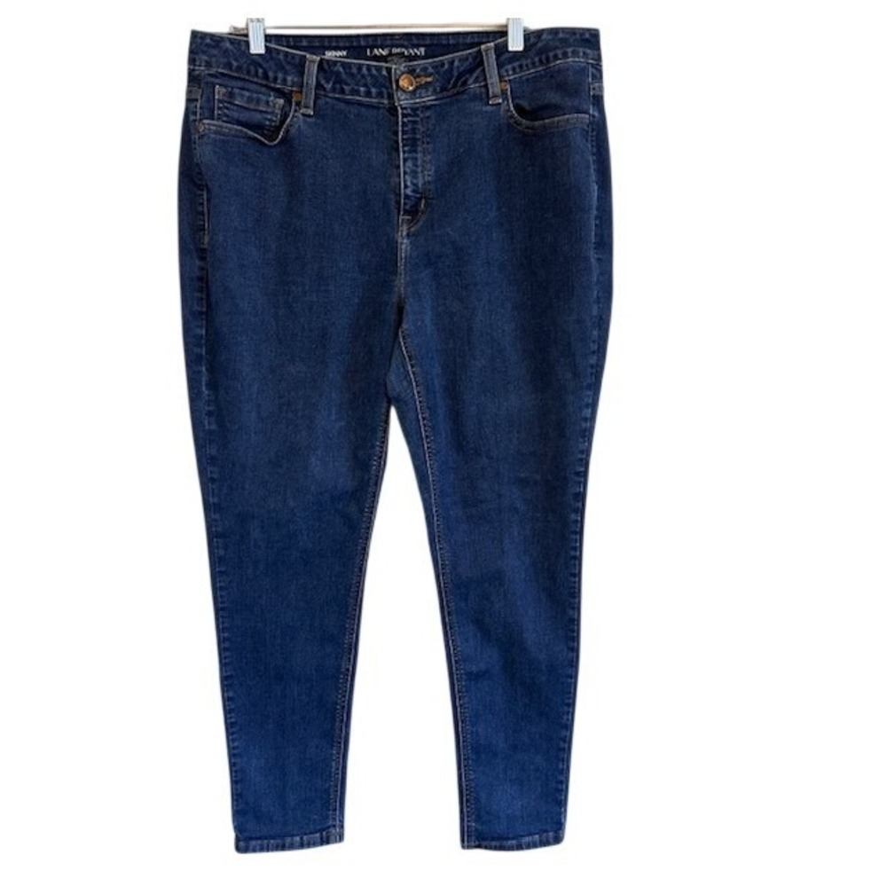 Lane Bryant Women's Denim Blue Stretch Skinny Ankle Jeans‎ 18R